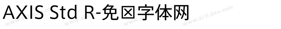 AXIS Std R字体转换